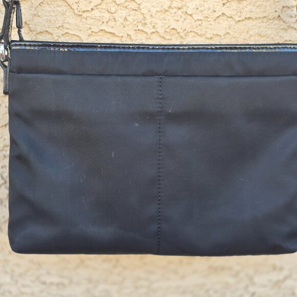 Brighton Twister Black Dual Zip Microfiber Purse Wallet Organizer Crossbody Bag - Picture 15 of 16